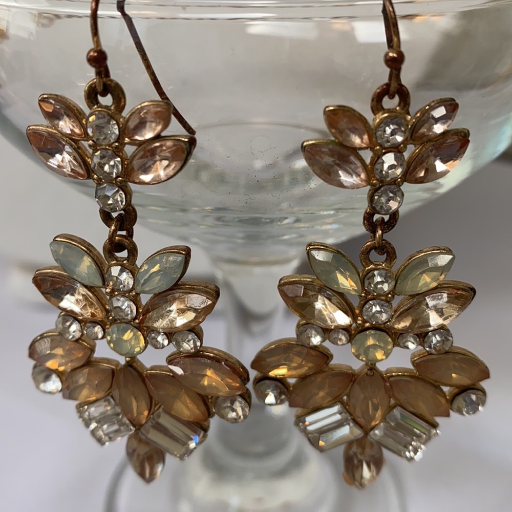 Pretty dangling sparkly blingy earrings